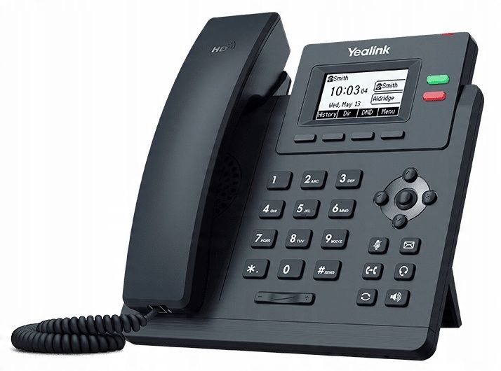yealink telefon sip-t31 obsługa 2 kont voip wyświetlacz lcd rj-45