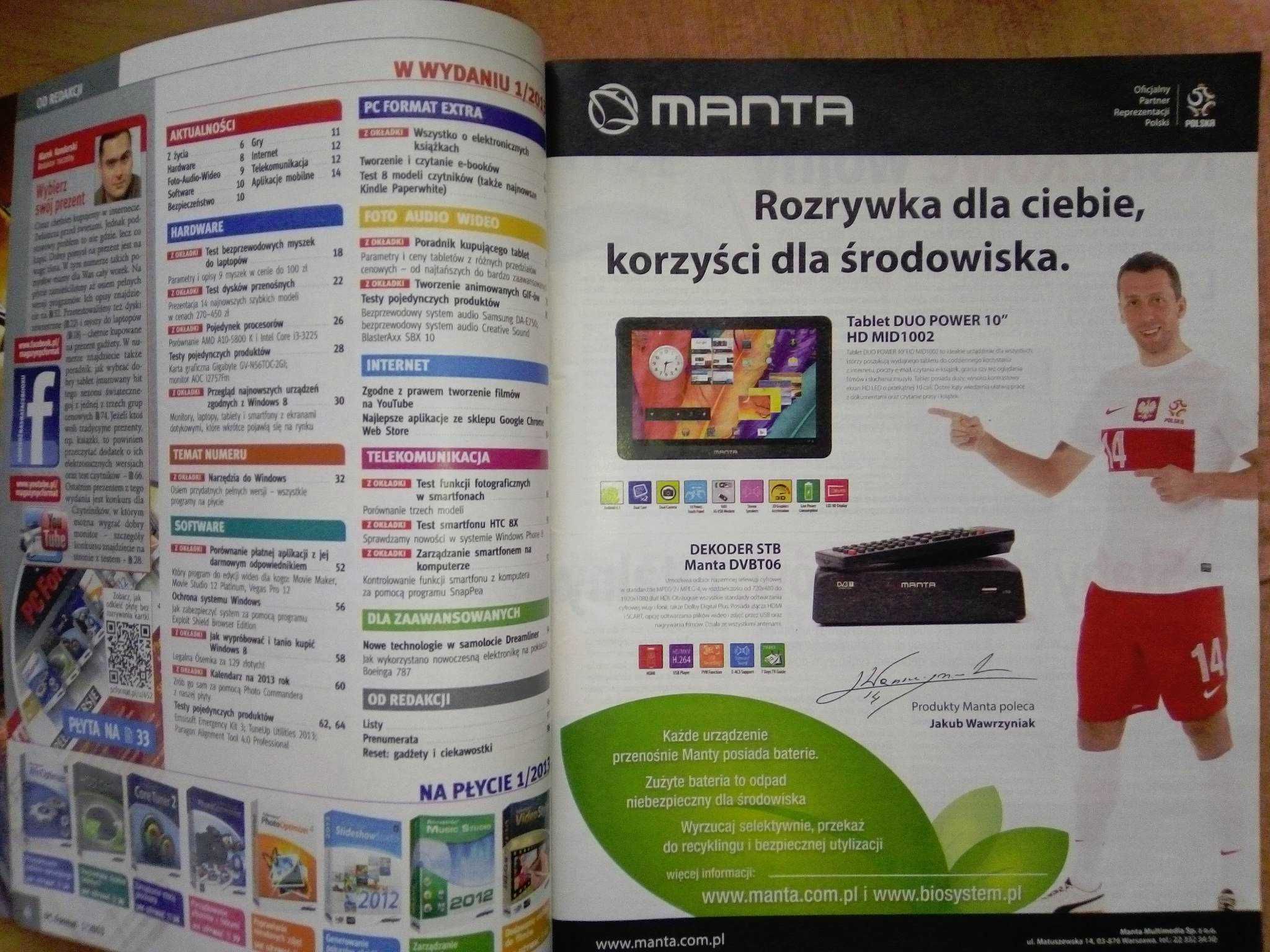 PC Format 1 2013 styczeń (149) Gazeta + płyta CD Czasopismo