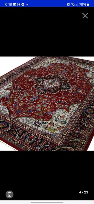 Tapete Oriental - TABRIZ original C/ CERTIFICADO 3.40cm/2.40cm