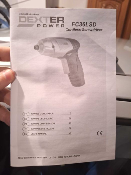 Parafusadora Dexter Power FC36LSD – Como Nova, com Mala e Acessórios
