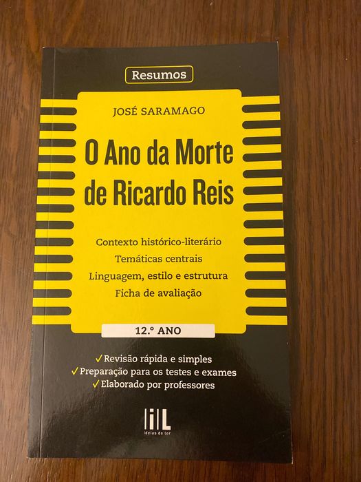 Livro resumos português 12° - “o ano da morte de Ricardo Reis”