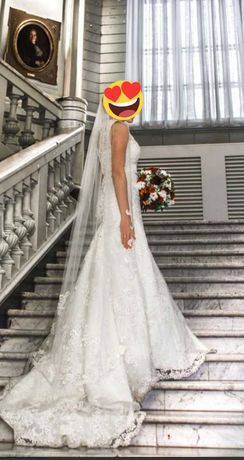 Свадебное платье/Фасон - Рыбка, цвет- Айвори.