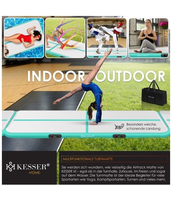 Dmuchana mata gimnastyczna Airtrack Fitness Mat 4m