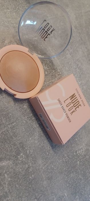 Wypiekany puder do twarzy nude golden rose