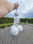 Zestaw lamp białych