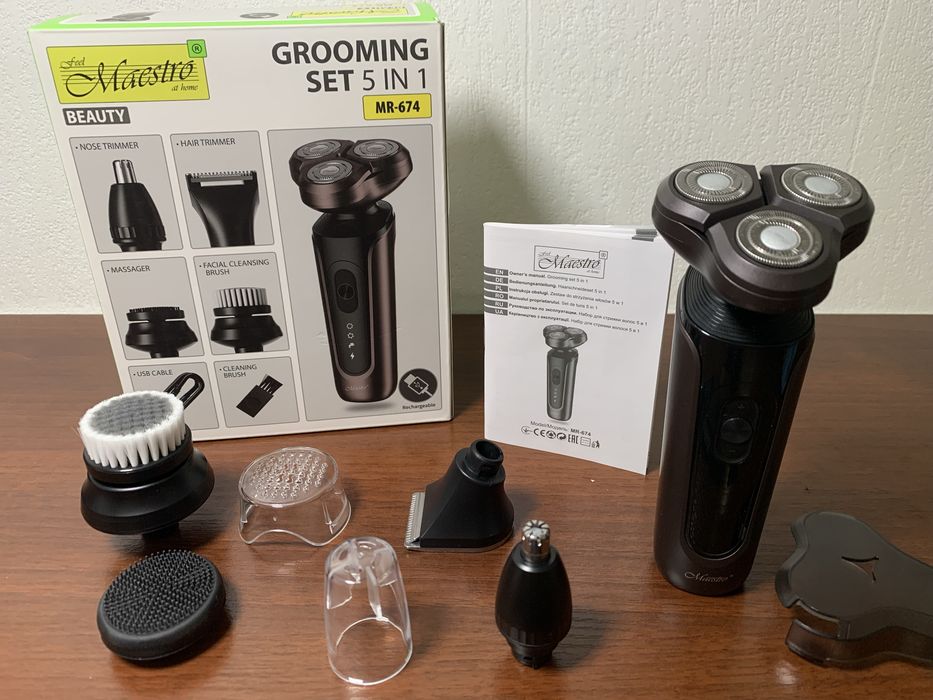 Електробритва набір 5в1 Maestro MR-674