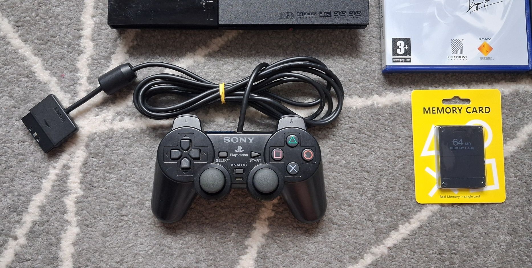 Konsola SONY PlayStation 2 Slim PS2 SCPH-90004 Date Code 0C ZESTAW