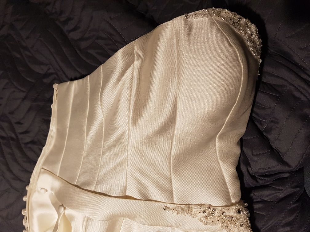 Sukienka ślubna Classa piękna, elegancka, klasyczna r.36 do 182cm