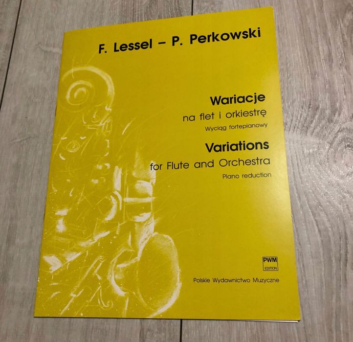 nuty Lessel Perkowski wariacje na flet i orkiestrę fortepian pianino
