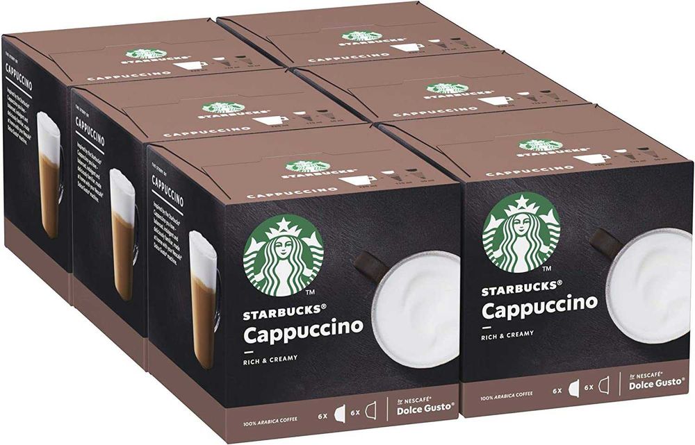ZESTAW Starbucks Cappuccino 6 opakowań po 12 sztuk