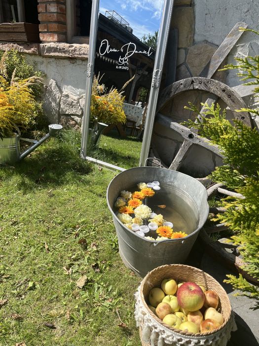 Piękne lustro duze srebrne Jysk glamour