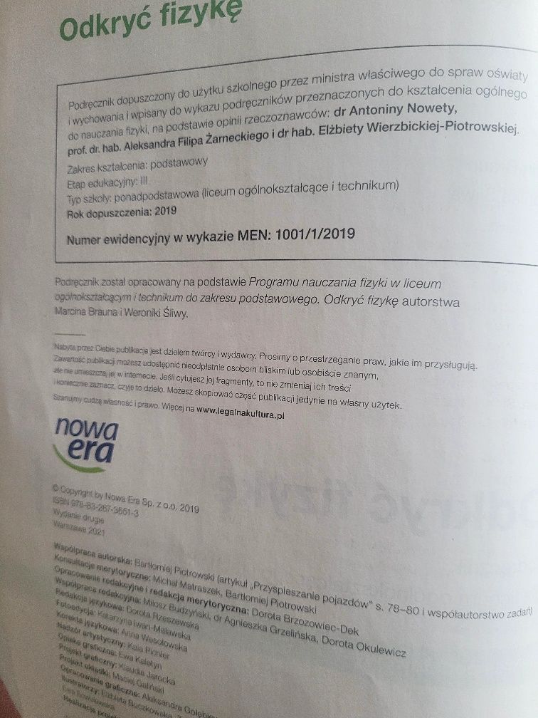 Odkryć fizykę 1 podręcznik