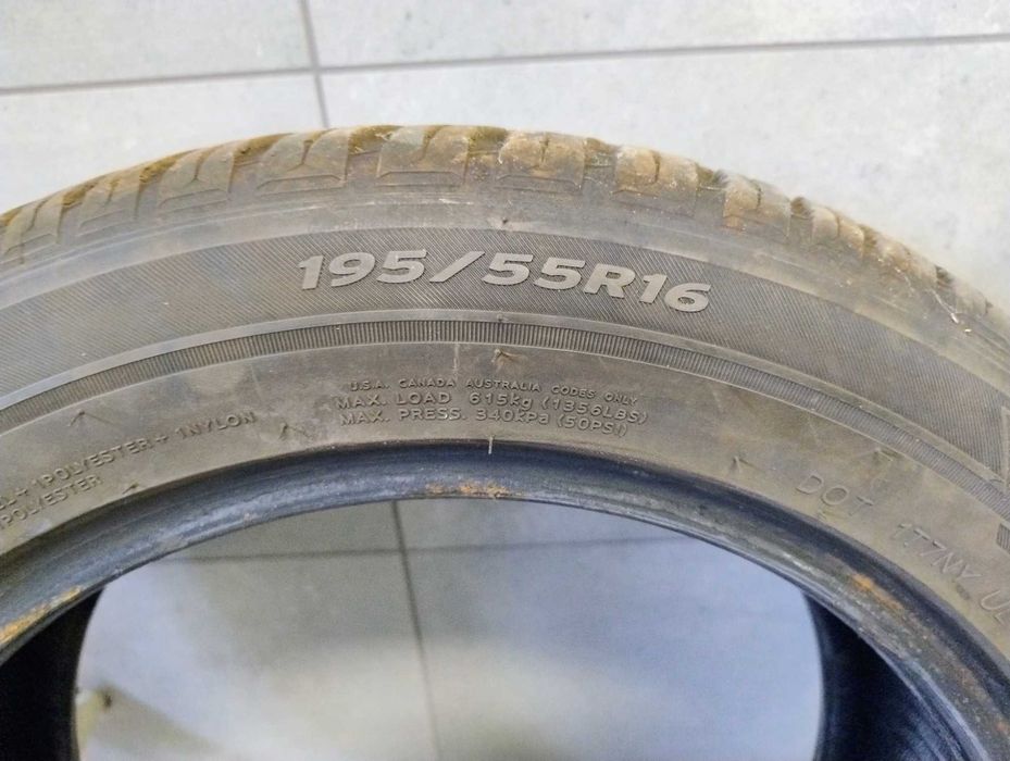Opony zimowe 195x55r16 hankok 2022 jak nowe