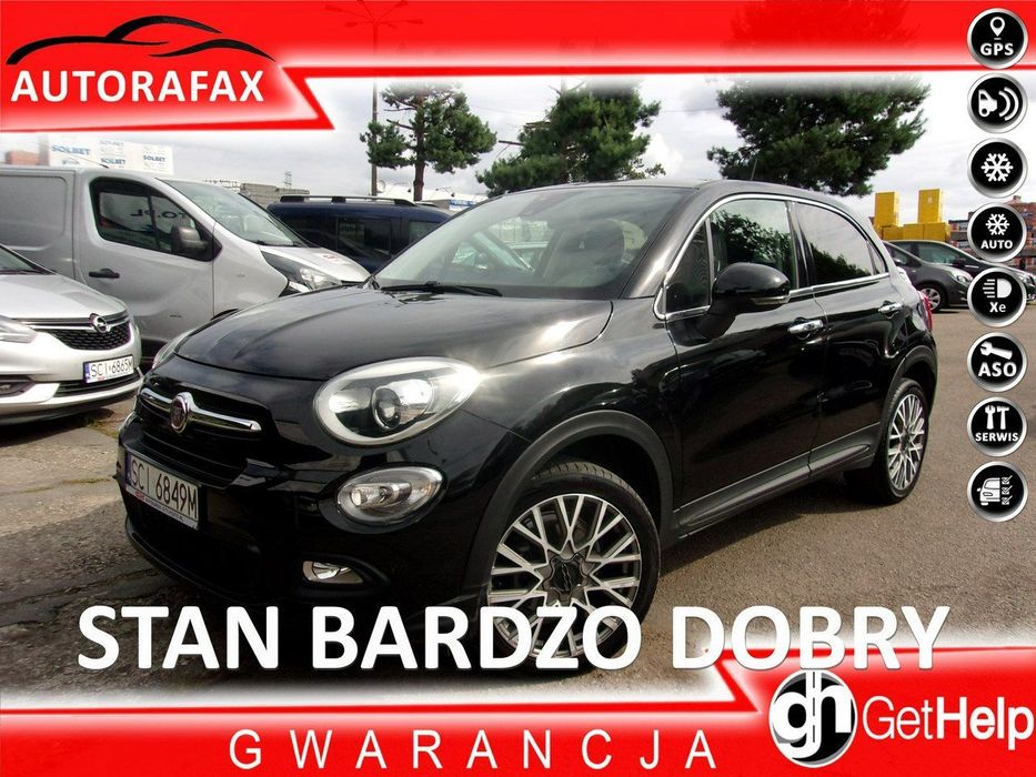 Fiat 500X Klimatronic 2-stref, Nawigacja, Alu 18", Ele szyby, Ele lusterka