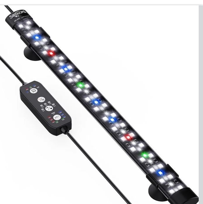 Lampka Led akwariowe z timerem i trybami świateł super dla roślin 38cm