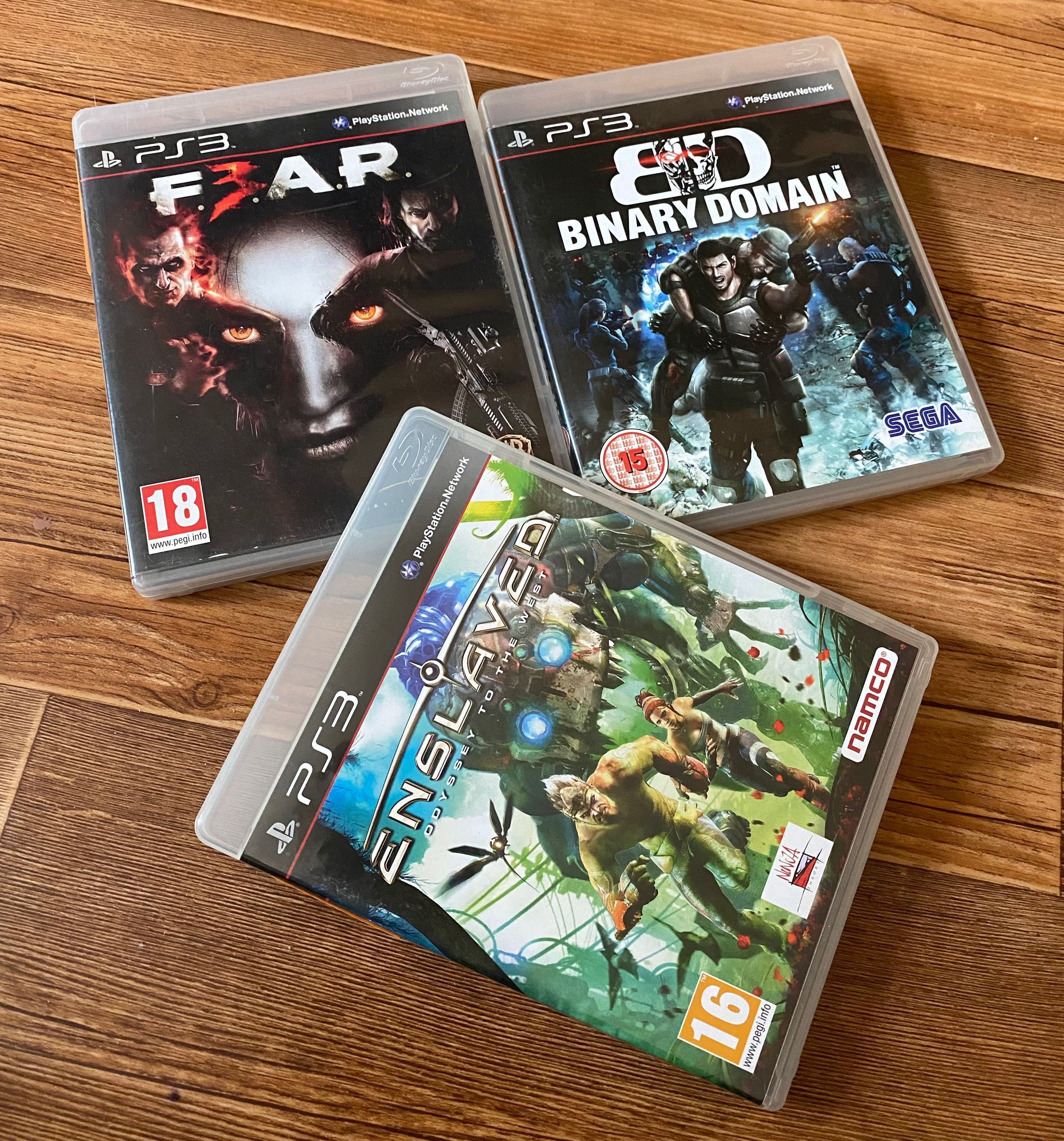 Sony PS3: Silent Hill, GTA San Andreas, FEAR3, The Godfather 2.