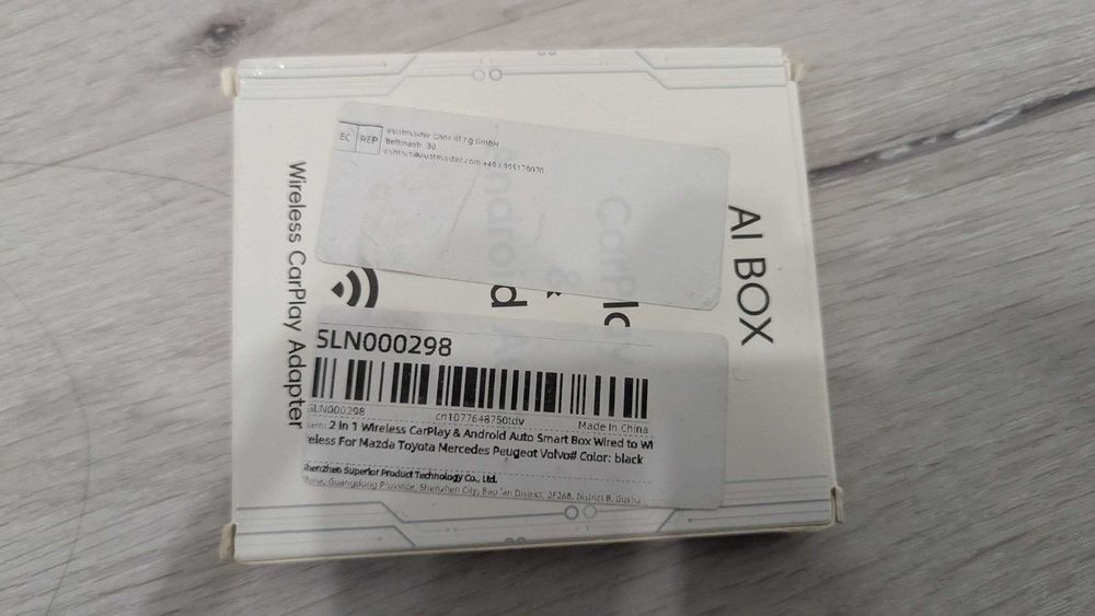 Бездротовий адаптер CarPlay Box перехідник з дротового на бездротовий