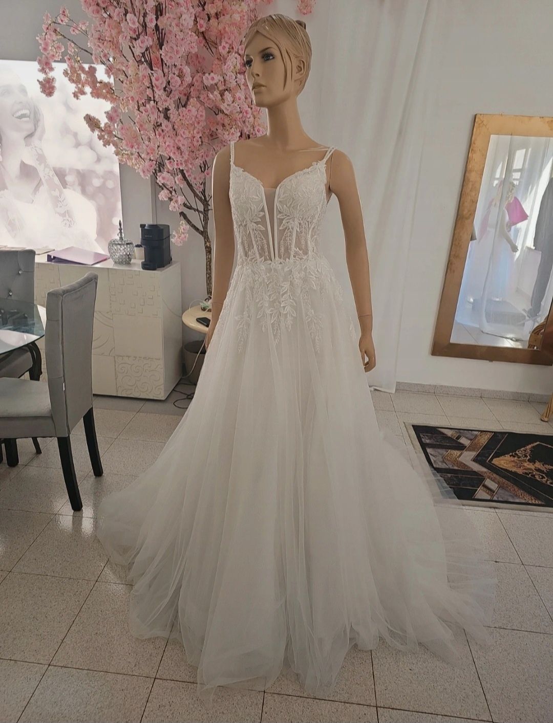 Vestido Noiva Princesa com saia glitter