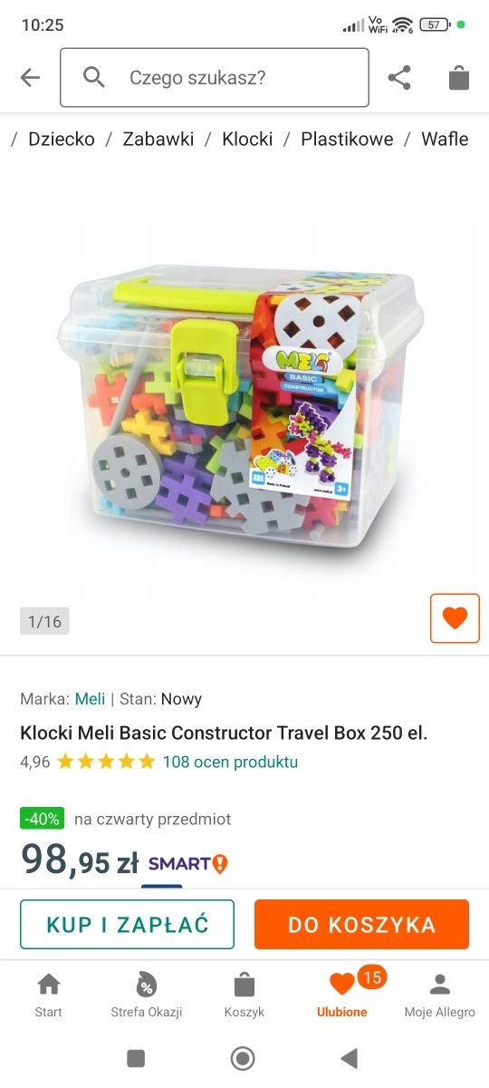 LEGO Duplo pociąg auta