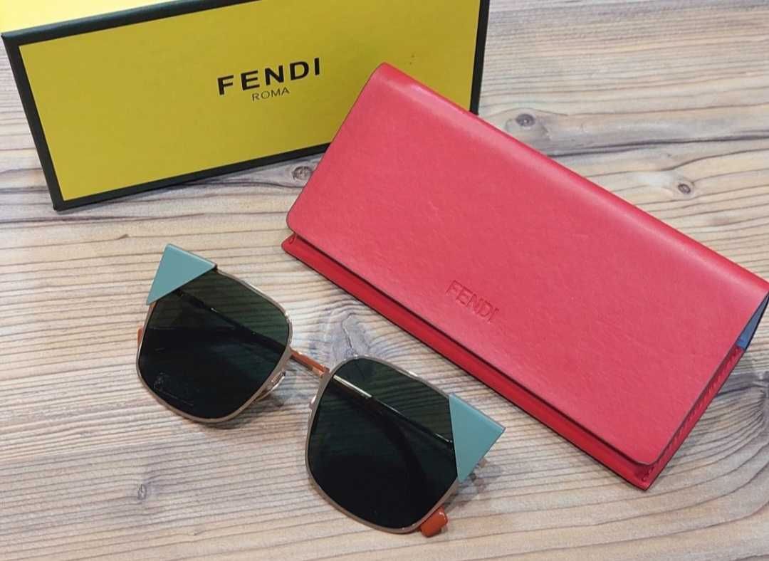 Damskie okulary przeciwsłoneczne kocich oczu FF 0191/S Fendi!