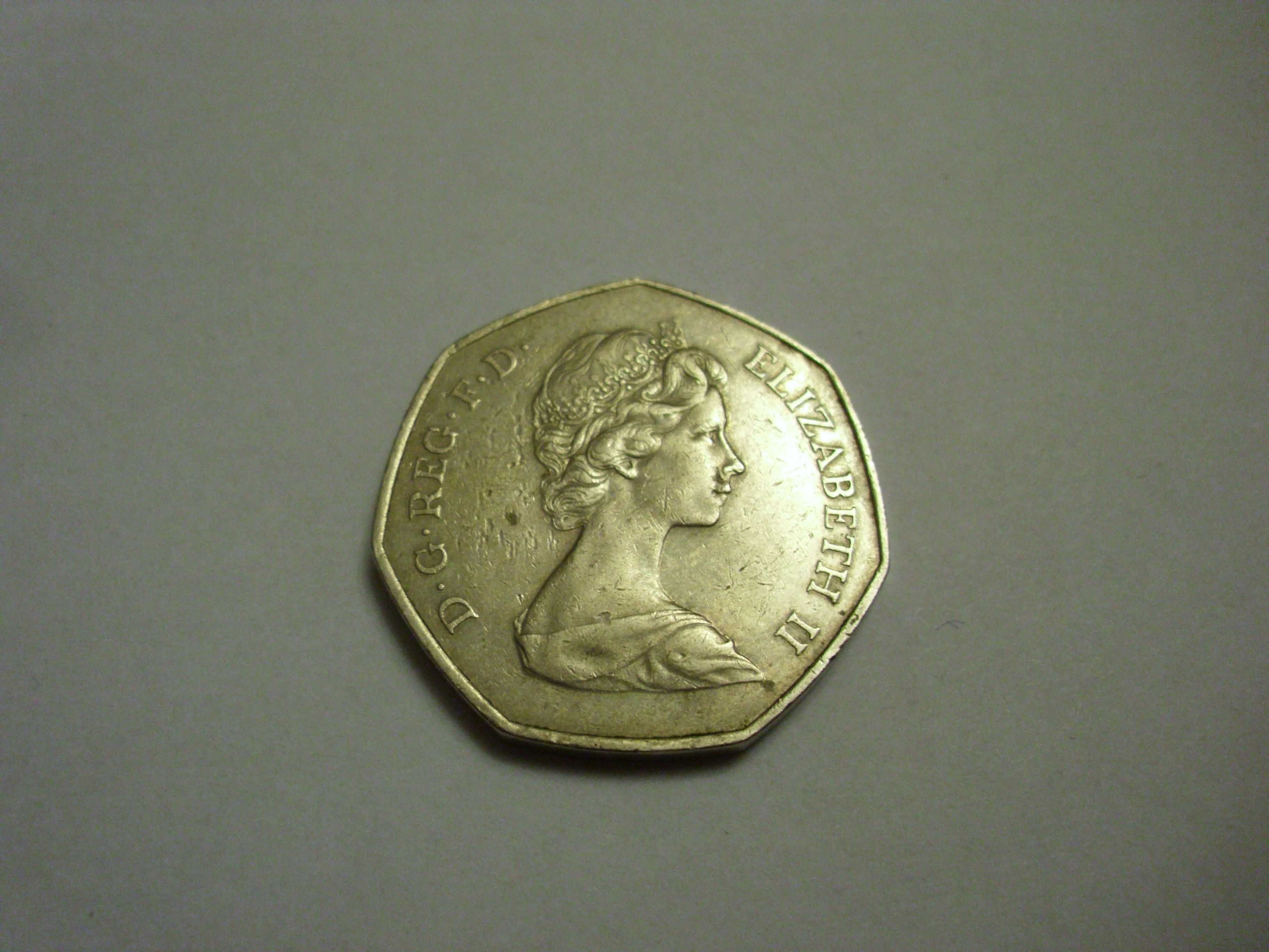 Elizabeth II DG REG FD - 1973 r. 50 pence