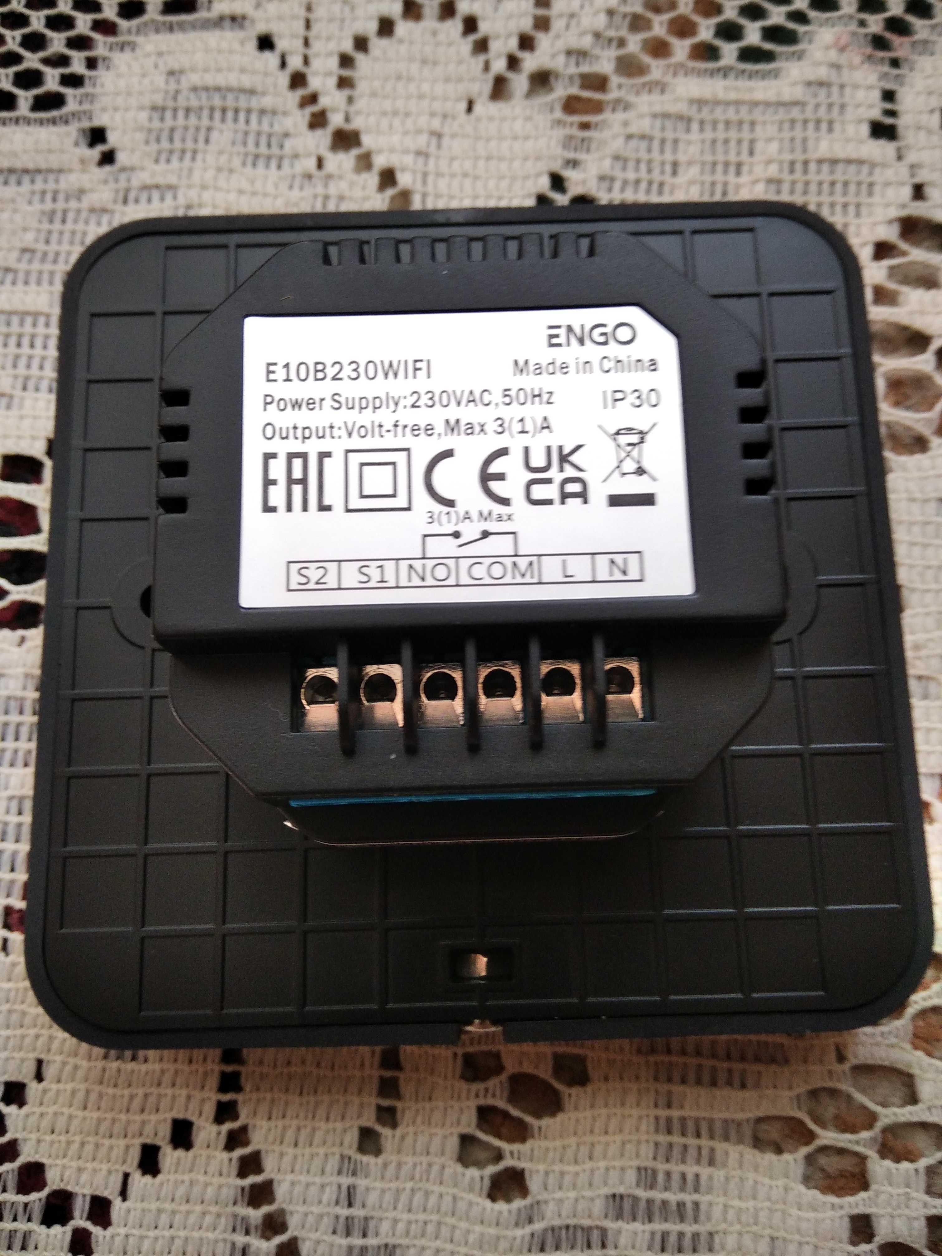 Інтернет -термостат Engo E10-B з WiFi,230B.
