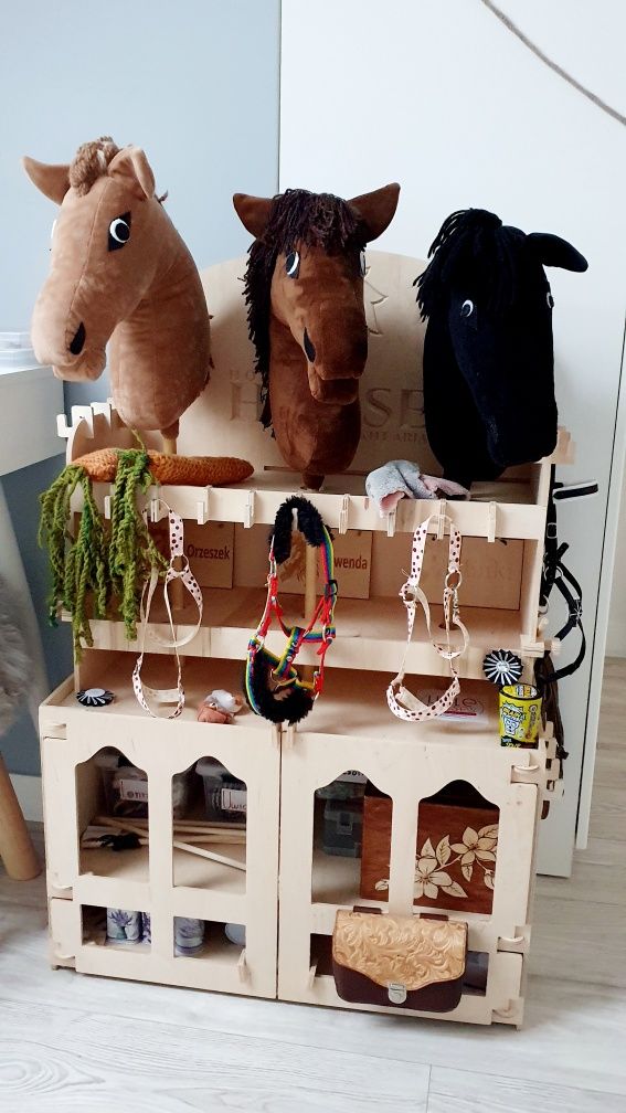 Hobby horse koń na patyku handmade