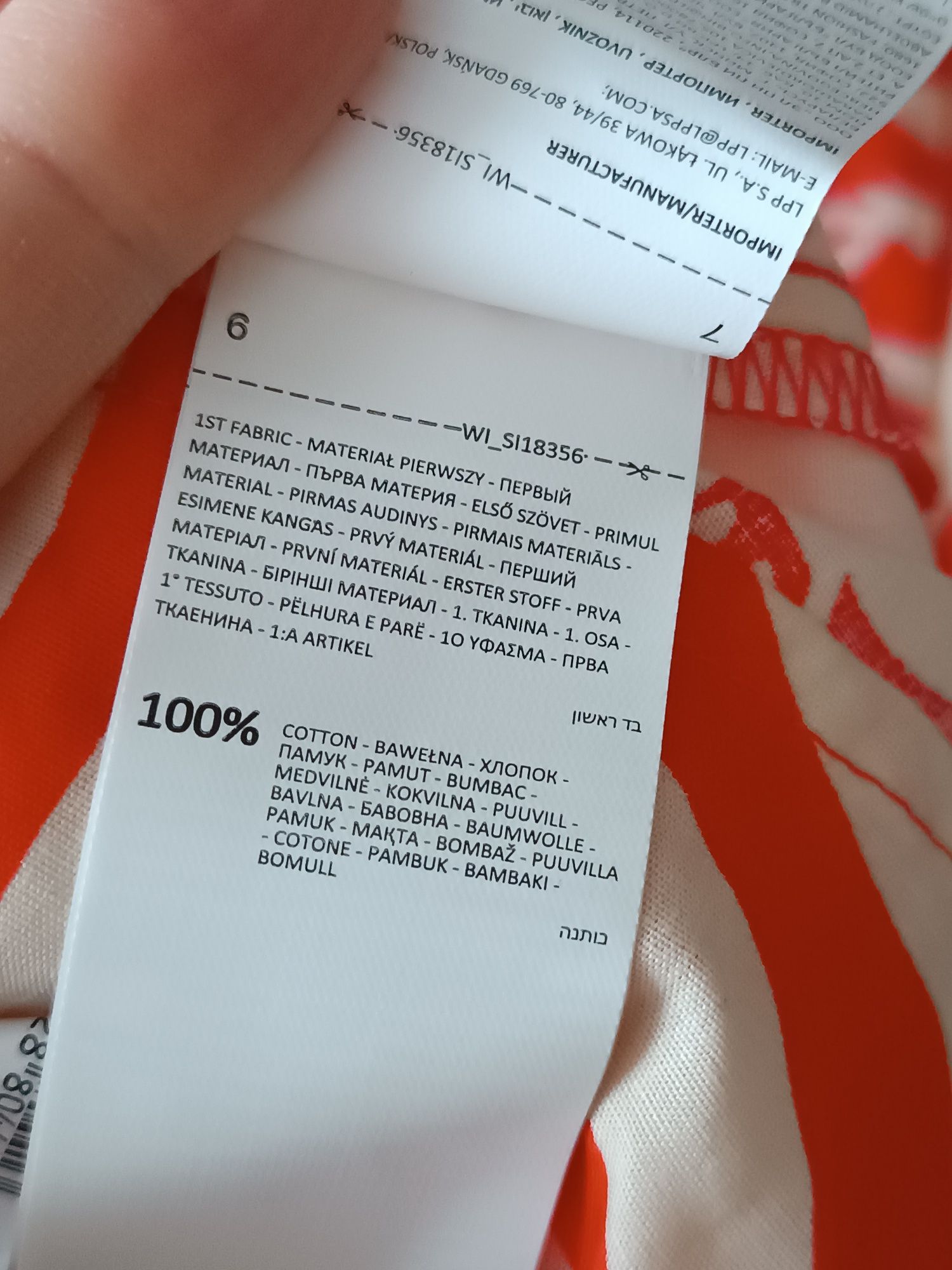 Sukienka czerwona midi w kwiaty Sinsay