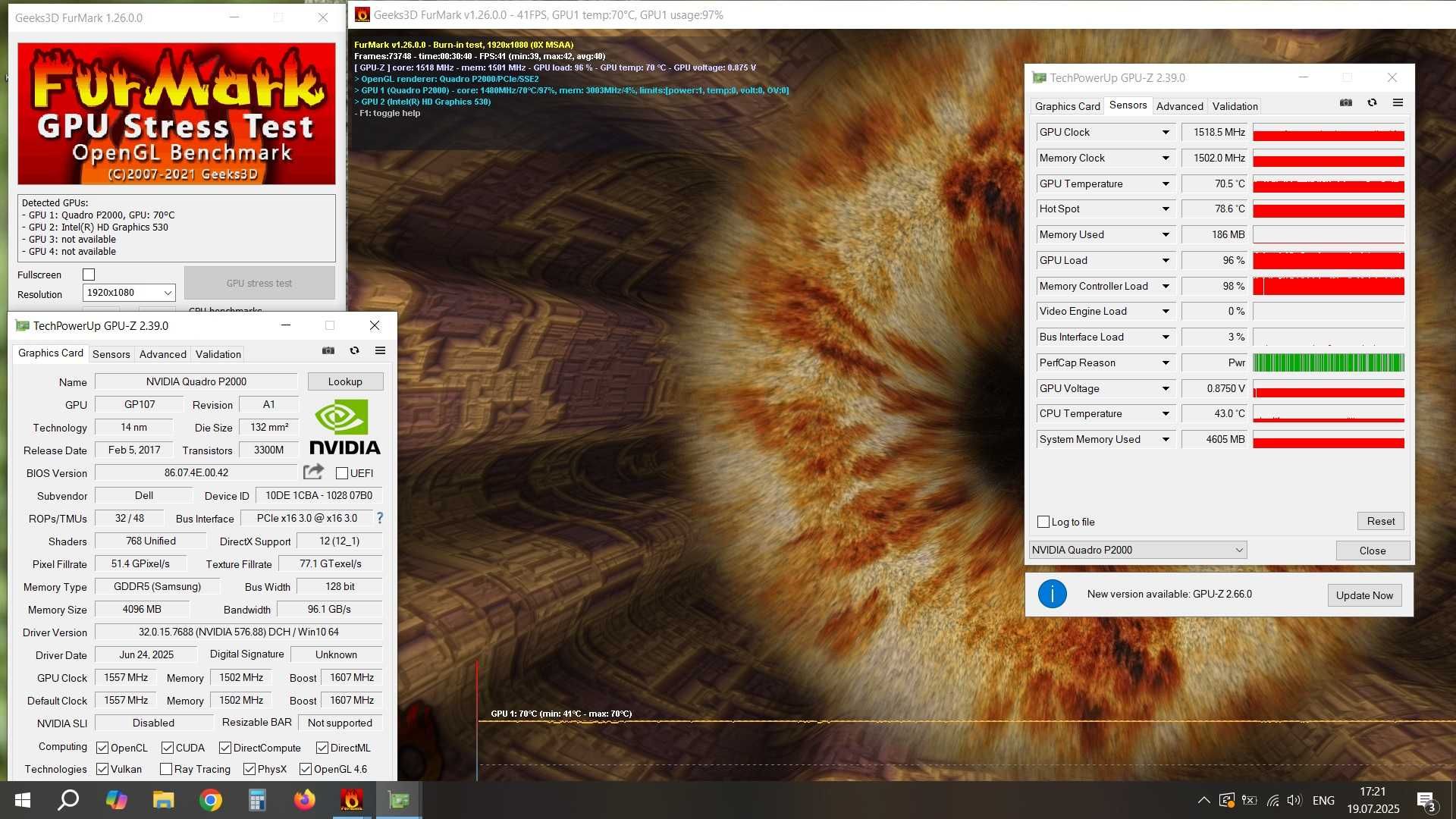 Відеокарта для ноутбуків Nvidia Quadro P2000 4gb MXM A Dell