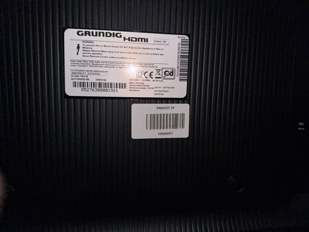 Smart Tv Grunding 55 polegadas ANDROID TV