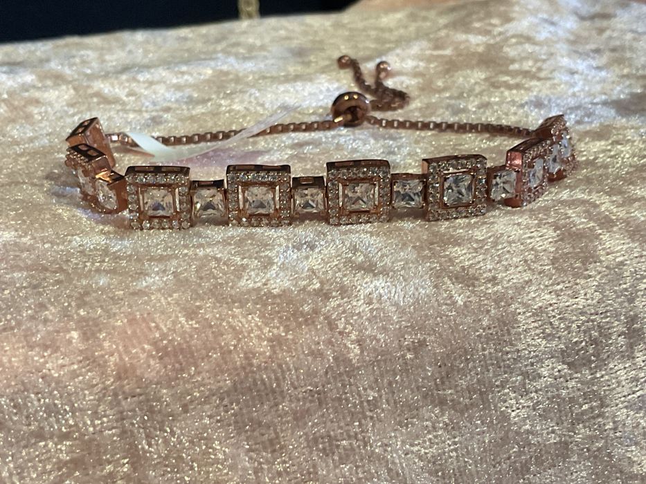 Pulseira prata com banho de ouro 24 cm/ Mais anúncios abaixo