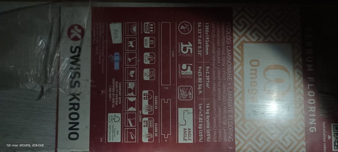 Panele podłogowe nowe w pudelku