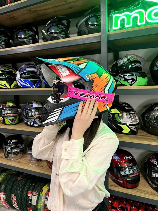 Мото шолом / шлем кроссовый защитный для мотоцикла