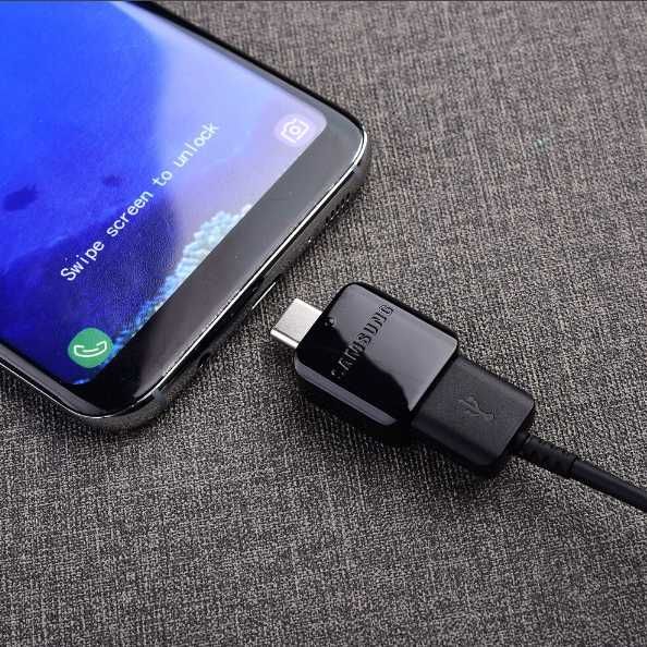 Переходник Samsung TYPE-C->OTG (USB 3.0) подключения флешки к телефону