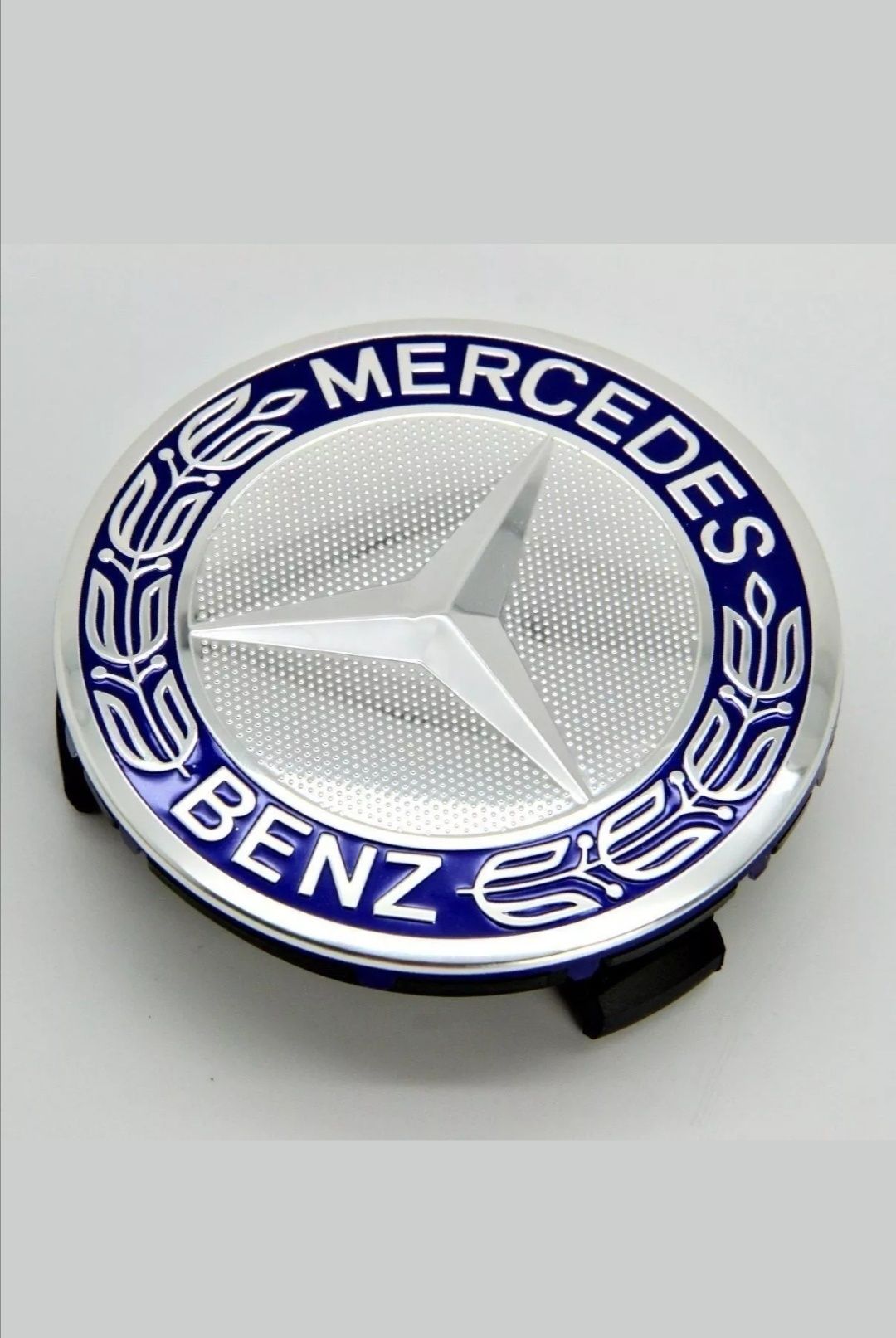 Tampão central Mercedes azul NOVO