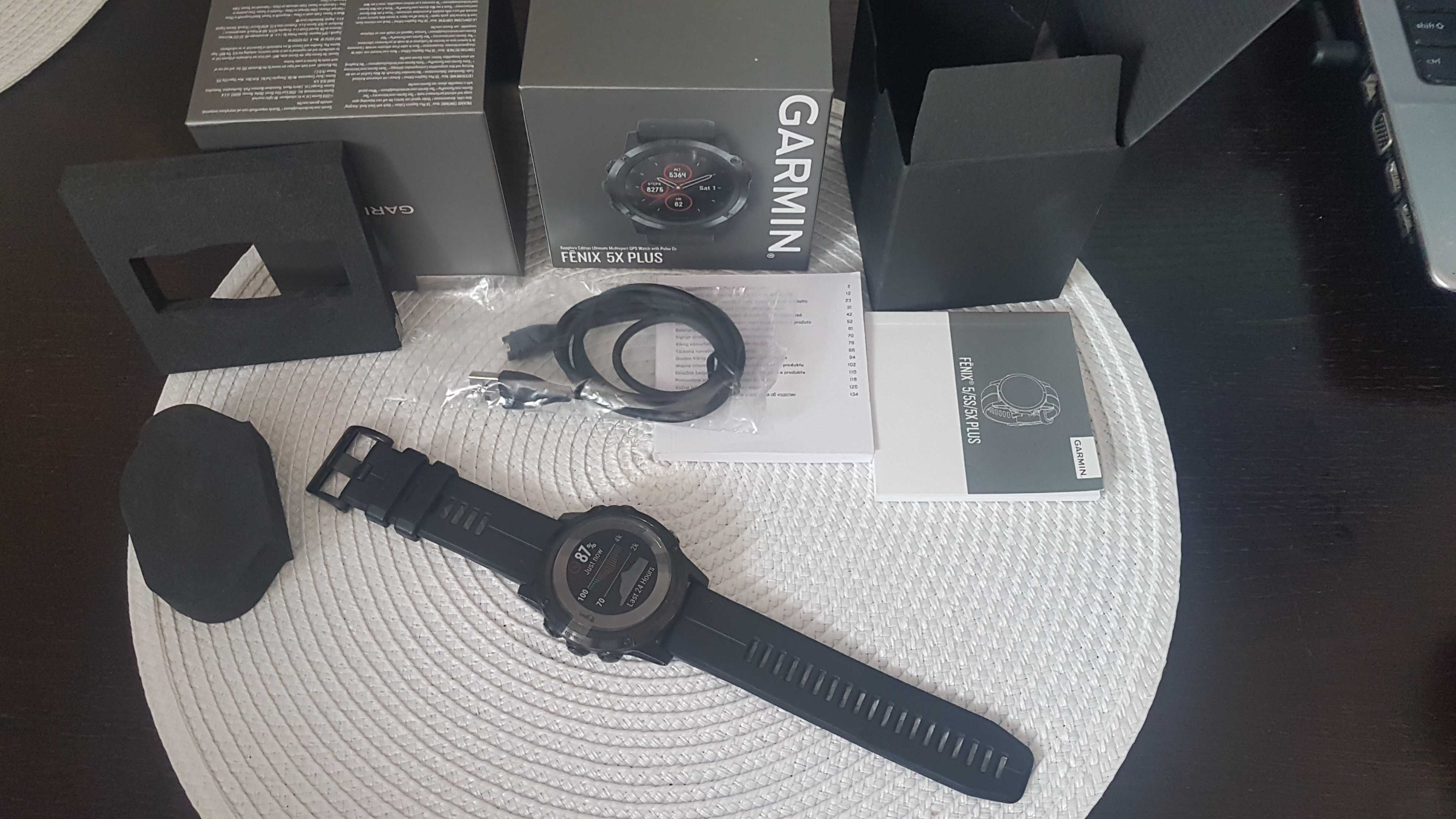 Garmin Fenix 5X Plus Sapphire Edition Stan Super