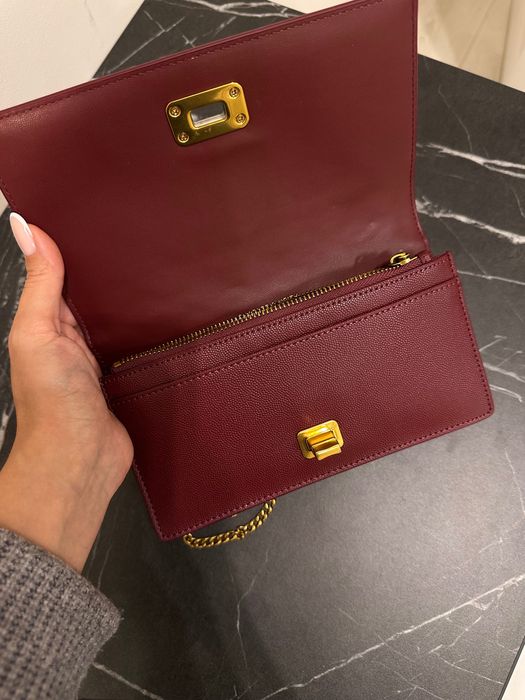 Бордова сумка Charles&Keith