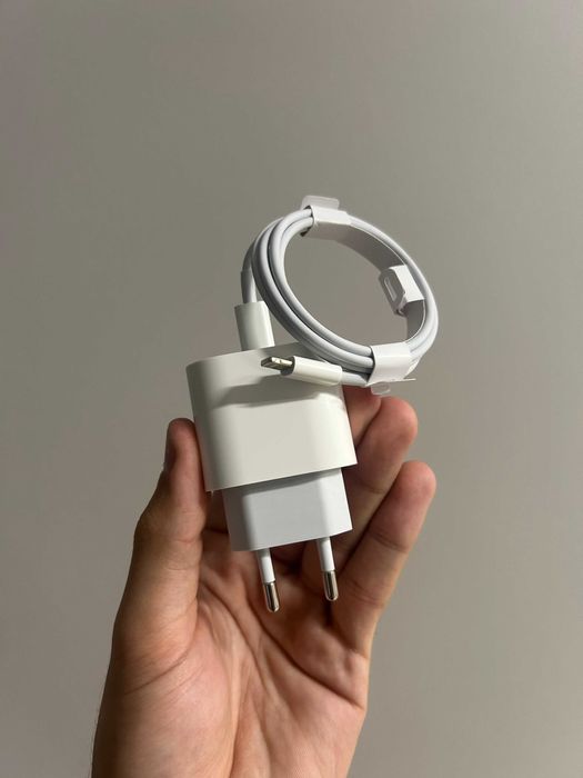 Apple швидкісна зарядка комплект (блок + кабель) Lightning лайтинг 1м