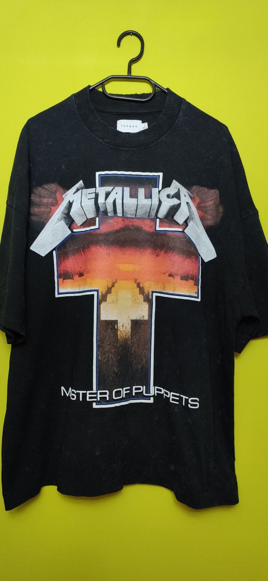 Koszulka t-shirt Metallica z merchem Master of Pupets,z bawełny,