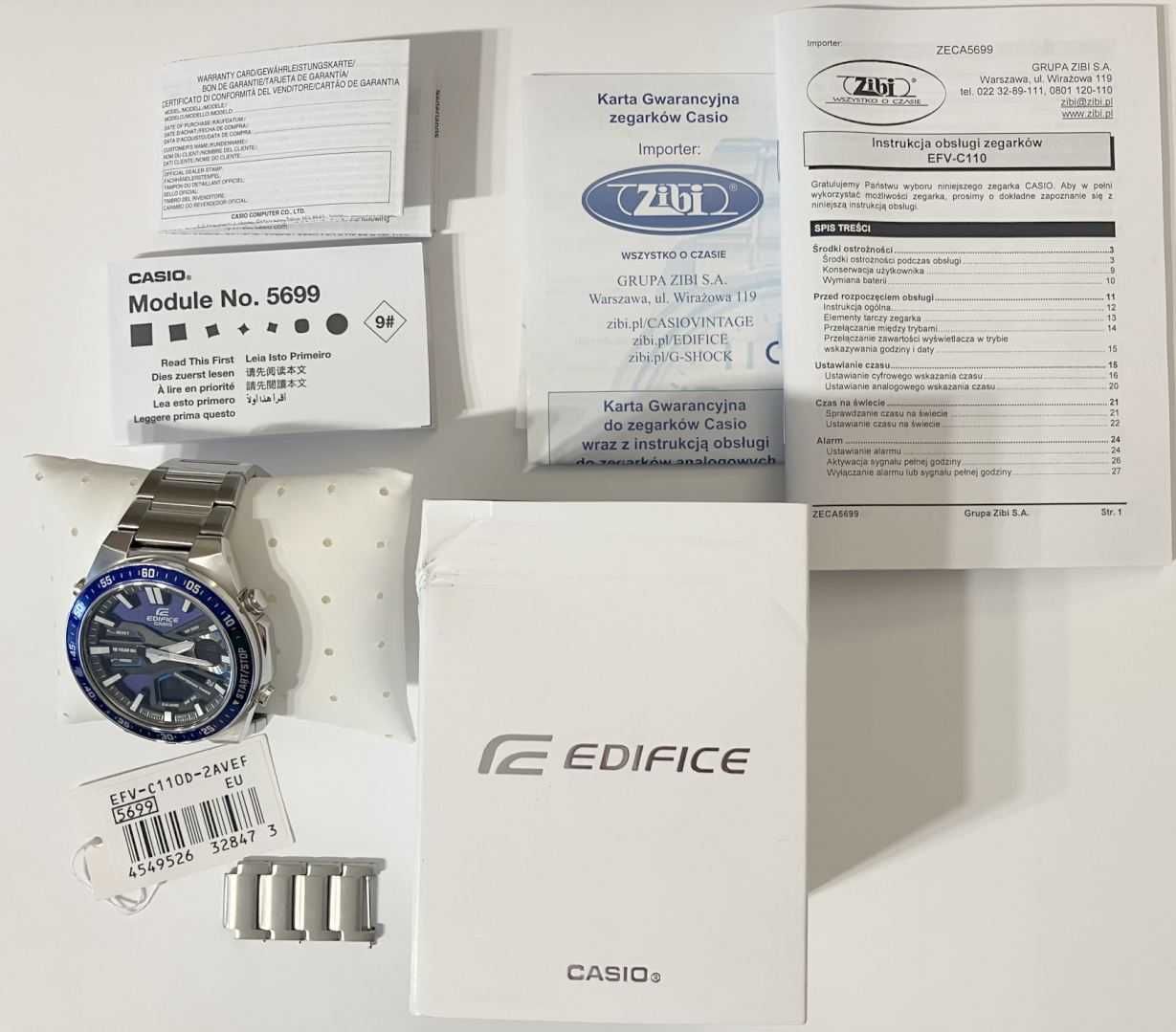 Zegarek Casio EDIFICE EFV-C110D-2AVEF