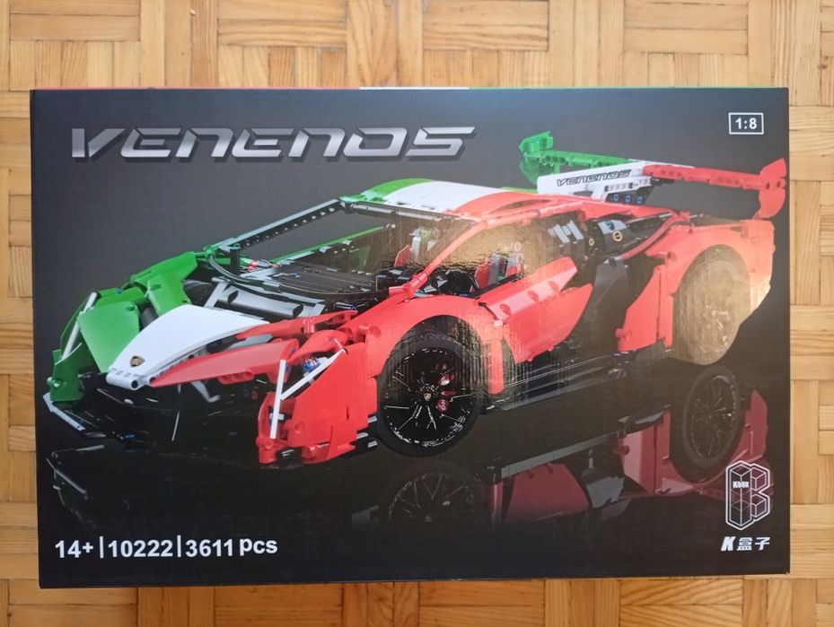 Klocki LAMBORGHINI VENENOS- 1:8 - 3600 klocków - Wielkie pudełko