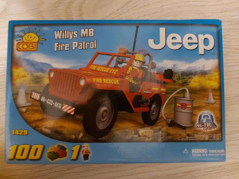 Cobi 1429 Jeep Willys Straż Pożarna