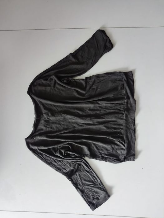 146/152 H&M Bluzka koszulka krótka ze srebrnymi dżetami rękaw ¾