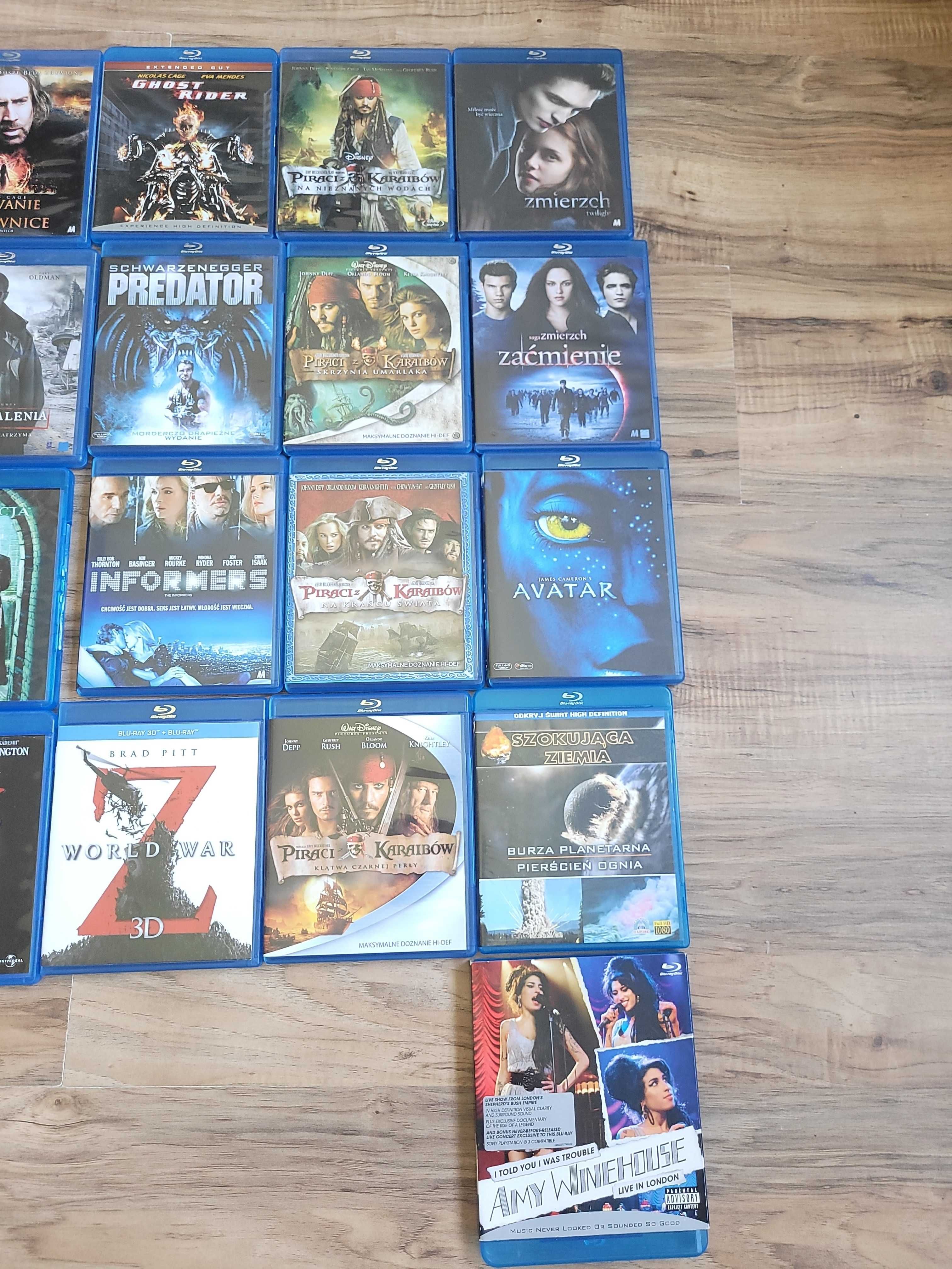 Blue ray filmy Avatar,300 Piraci,Zmierzch itp