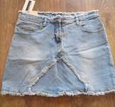 Mini poszarpana jeansowa spódniczka 40 L