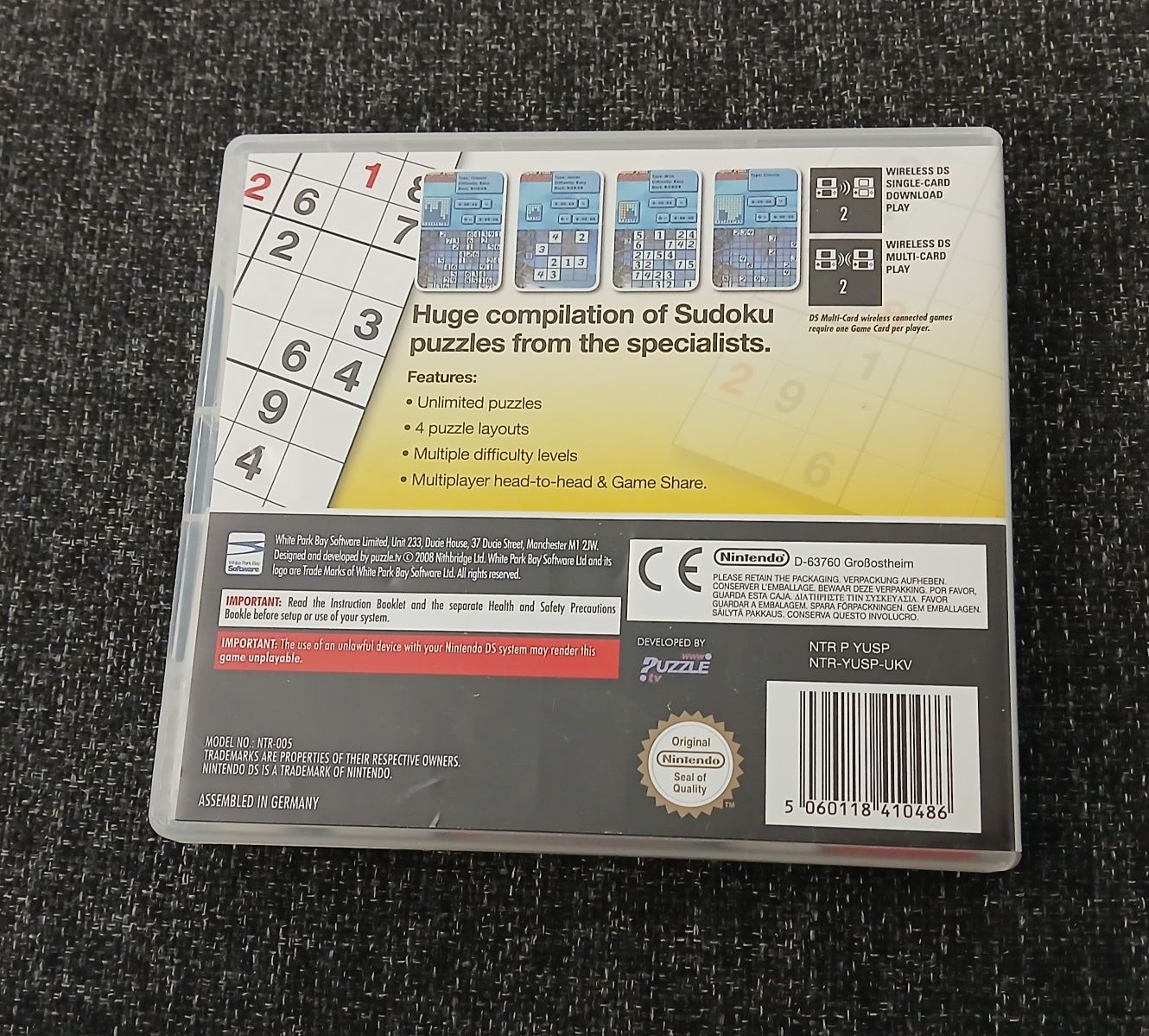 Super Fun Sudoku nieskończona ilość plansz komplet ANG UKV Nintendo DS