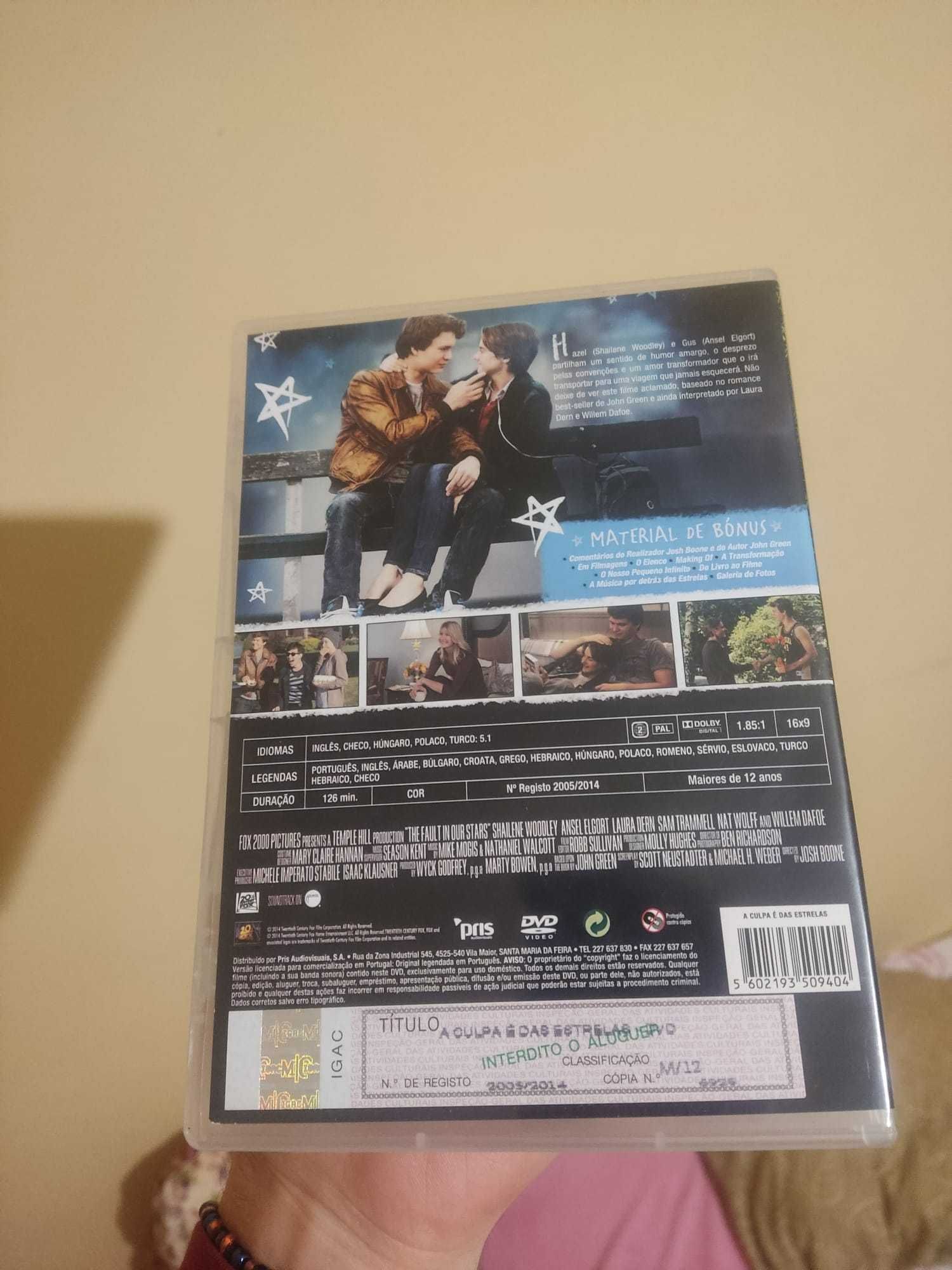 "A culpa é das estrelas"- Filme DVD