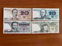 Zestaw 4 banknotów w stanie kolekcjonerskim