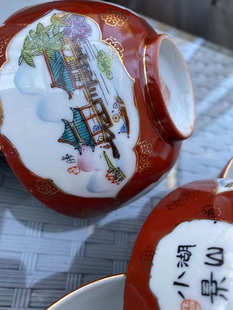 Stara Chińska porcelana miska łyżka miseczka 14 el