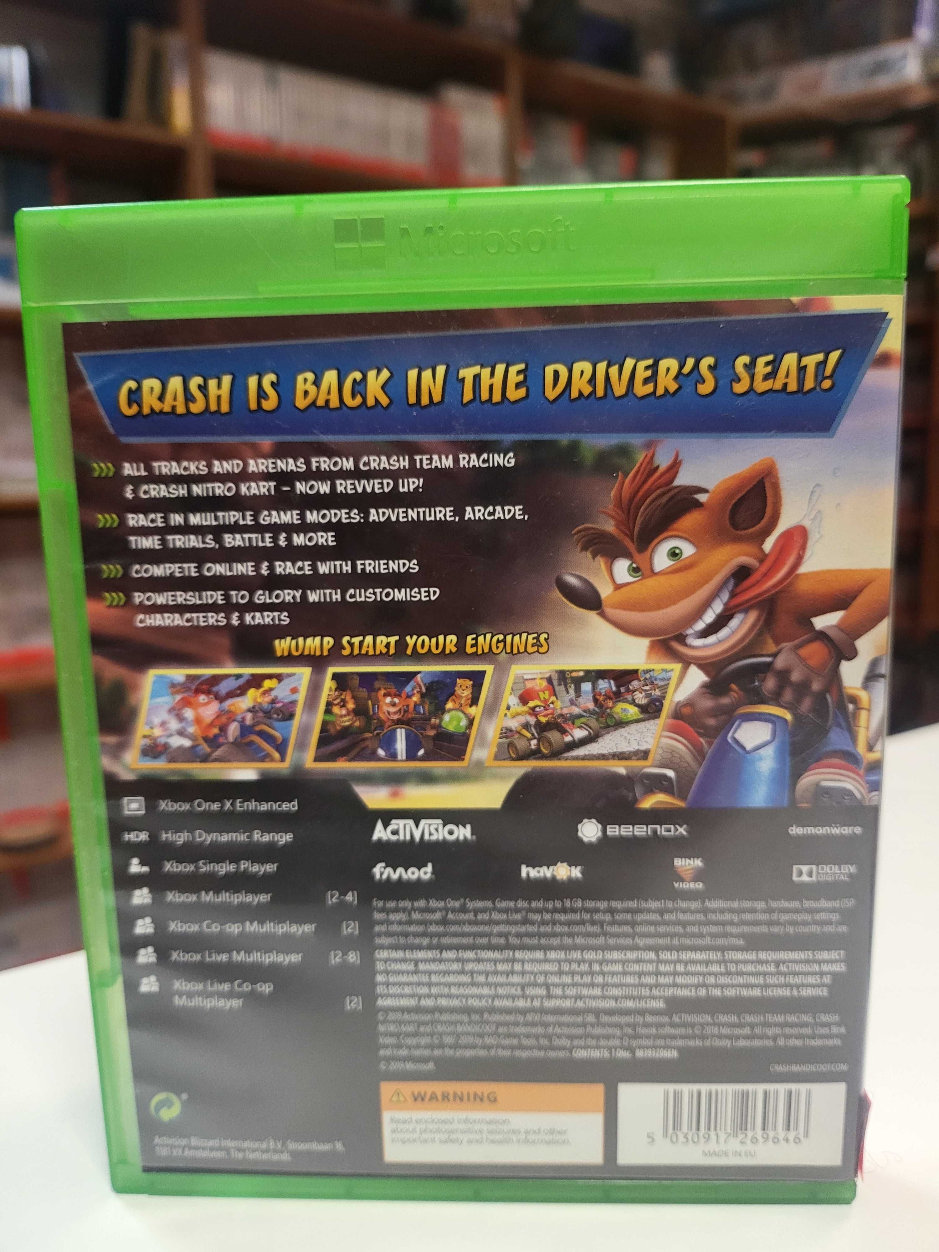 CTR Crash Team Racing Nitro-Fueled XboxOne Series X 2 Os SklepRetroWWA